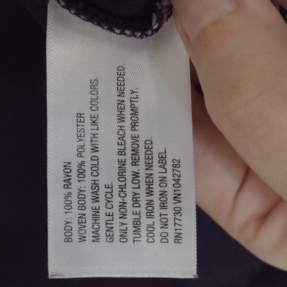 Royal Purple Merona Tank Top with Silky Gathered Front Detail - Picture 4 of 8